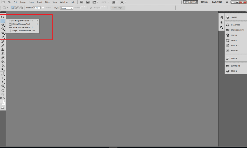 نحوه گام به گام طراحی کارت ویزیت با فتوشاپ 8 آشنایی با نوار ابزار های فتوشاپ