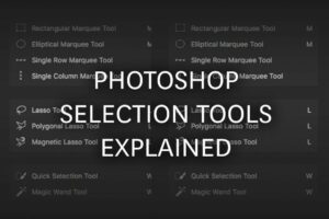 انتخاب بخشی از عکس در فتوشاپ