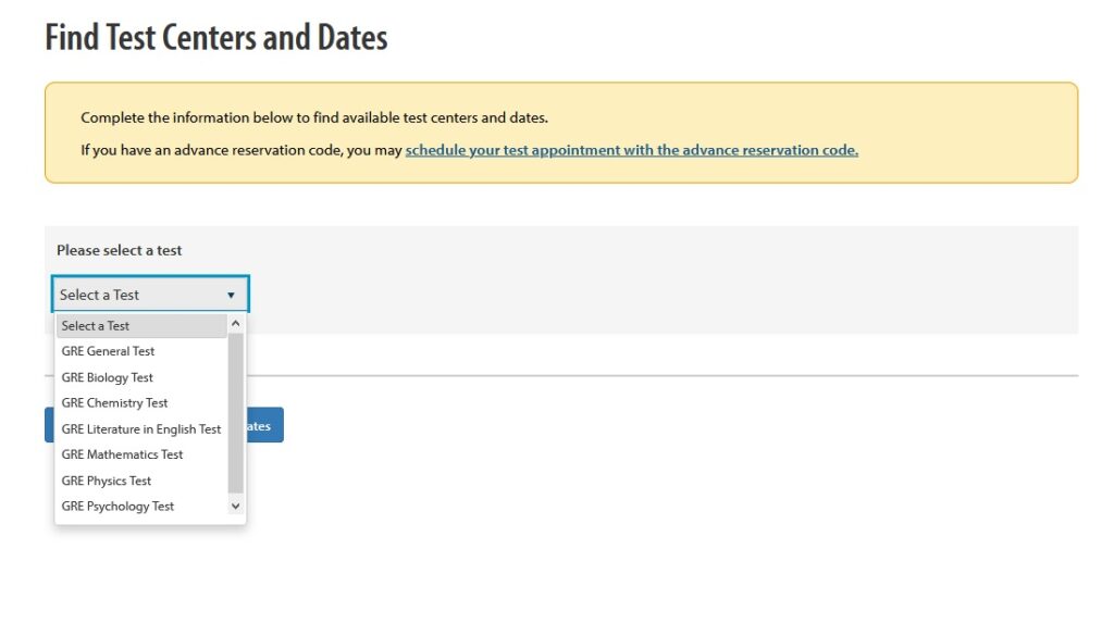 ثبتنام آزمون GRE: آموزش گام به گام نحوه ثبتنام آزمون GRE 8 نحوه ثبتنام در آزمون GRE Subject
