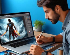 نوشتن متن روی عکس در فتوشاپ