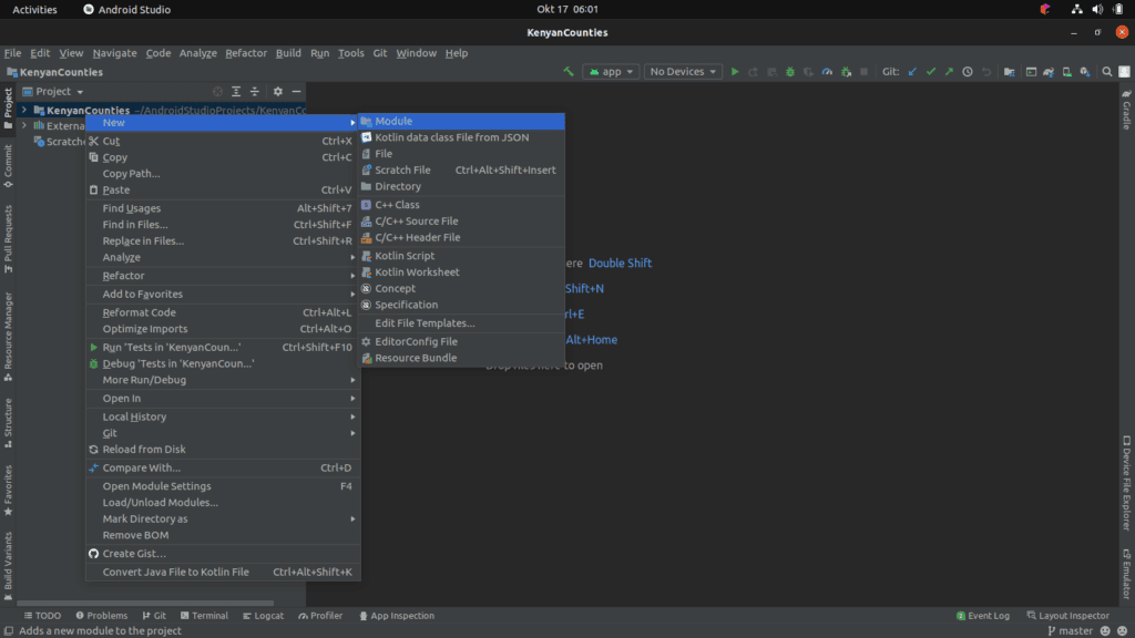 ساخت کتابخانه در اندروید استودیو