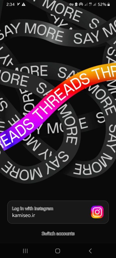 اپلیکیشن Threads – خطر در بیخ گوش توییتر 4 آموزش ساخت حساب Threads