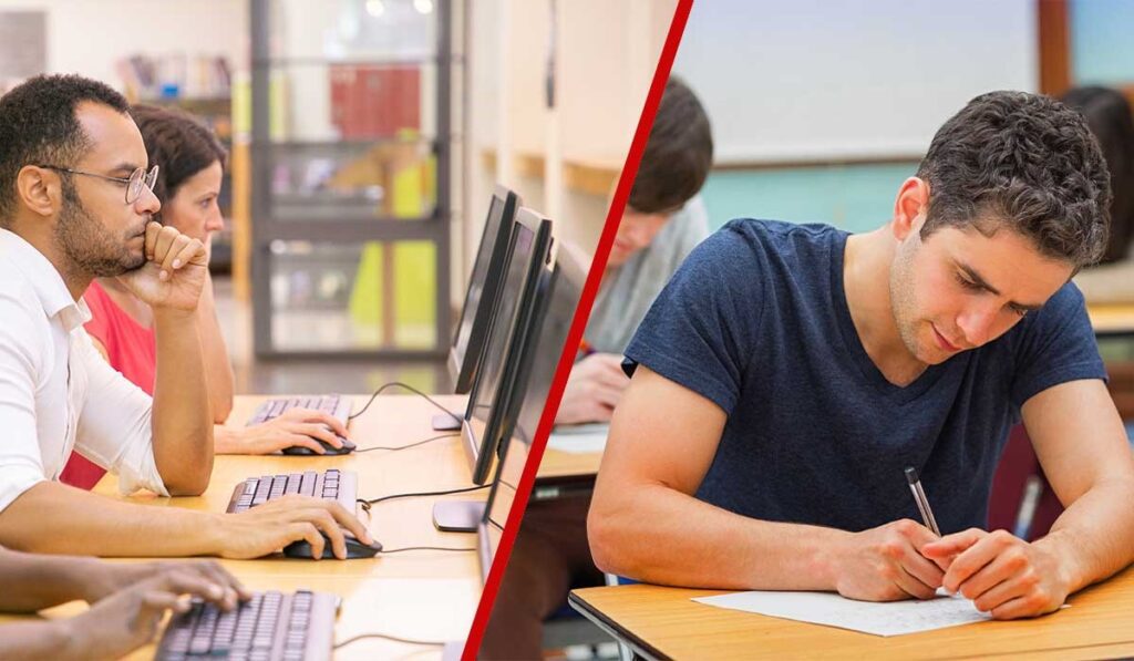 آیلتس کامپیوتری در مقایسه با آیلتس کاغذی