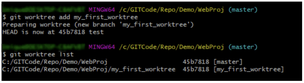 نکات و ترفندهای گیت - بررسی 31 ترفند کابردی Git 5 افزودن درختِ کاری جدید