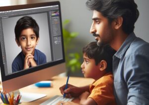 آموزش ادیت عکس کودک در فتوشاپ
