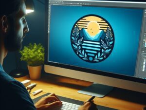 ساخت لوگو با فتوشاپ