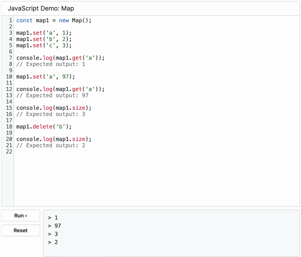 Map در جاوا اسکریپت چیست؟