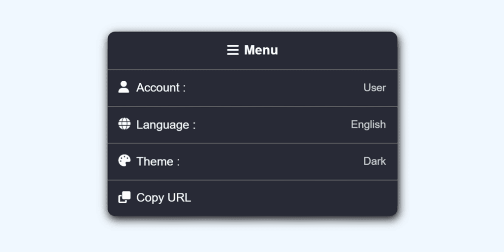 آموزش پروژه محور ساخت منو با جاوا اسکریپت