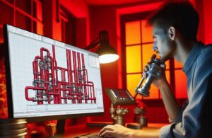 آموزش اتوکد لوله کشی گاز