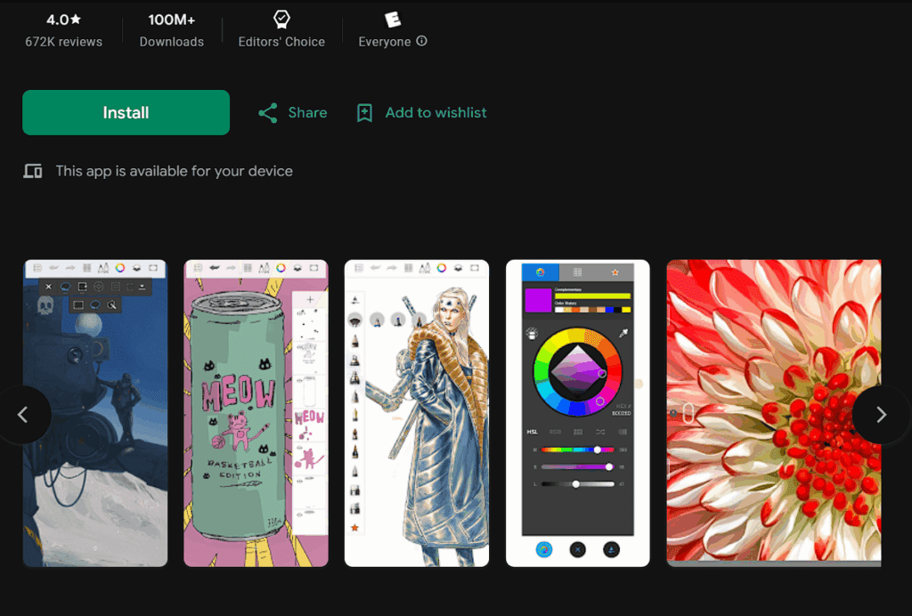Sketchbook دنیای طراحی در جیب شما، بهترین برنامه ایلوستریتور برای گوشی