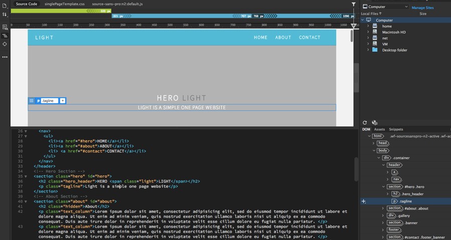 نرم افزار Dreamweaver