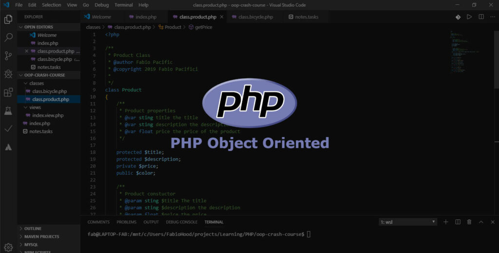 شی گرایی در php - مفهوم کلاس
