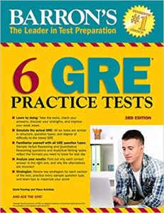   Barron’s 6 GRE Practice Tests