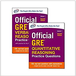 ETS’s Official GRE Verbal Reasoning Practice Questions & Official GRE Quantitative Reasoning Practice Questions