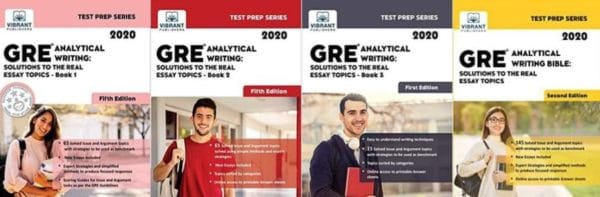 Vibrant’s GRE Analytical Writing: Solutions to Real Essay Topics Books