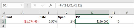 آرگومان PV