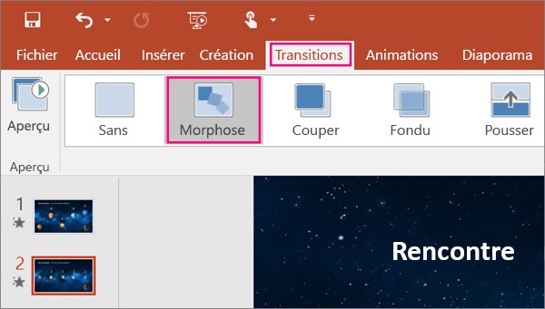 قابلیت های جدید نرم افزار های آفیس را بشناسید! 3 قابلیت انتقال Morph در پاورپوینت