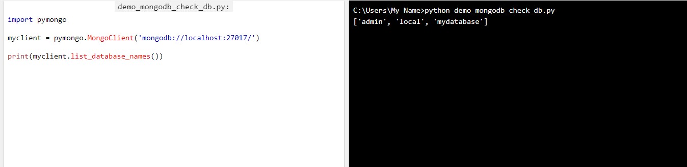 ایجاد مجموعه در MongoDB
