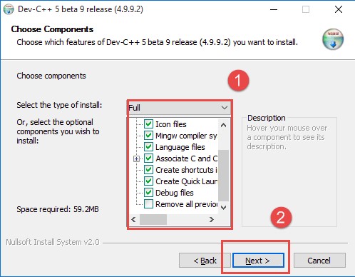 آموزش ++Dev-C 7 آموزش نصب ++dev-C در ویندوز