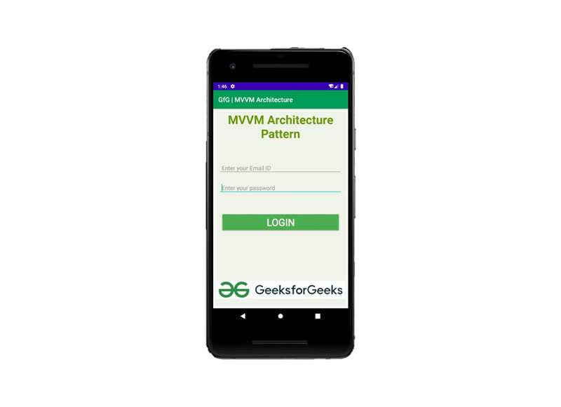 آموزش الگوی معماری MVVM در اندروید 5 خروجی پروژه MVVM