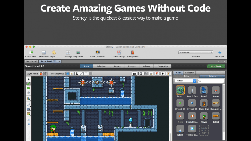 طراحی و ساخت بازی اندروید بدون کدنویسی 2 برنامه نویسی اندروید با stencyl