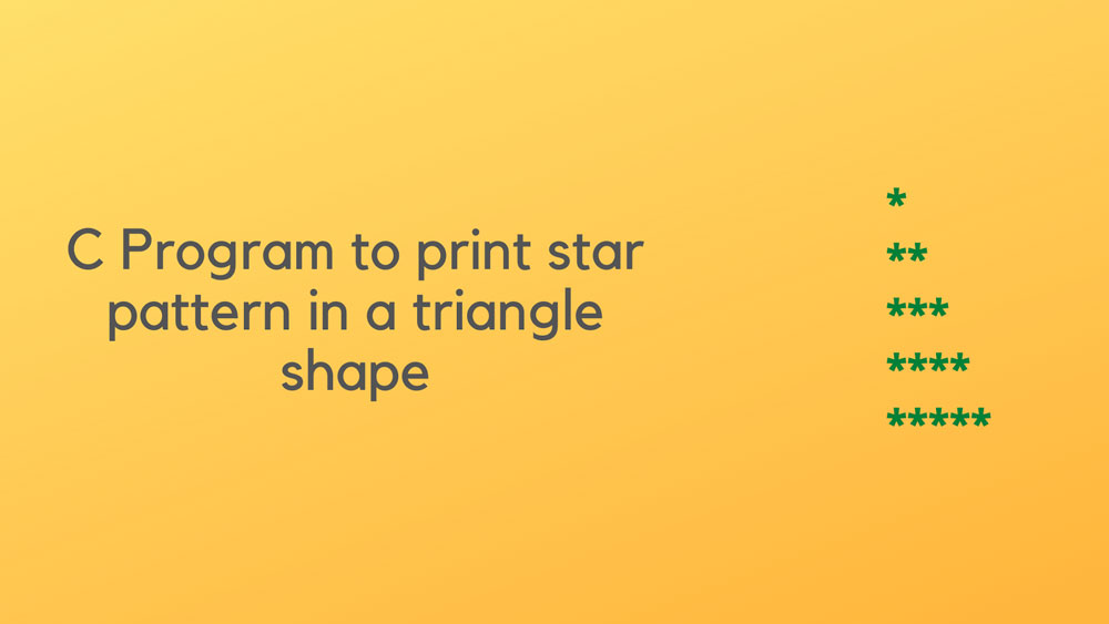 برنامه چاپ مثلث با ستاره در c