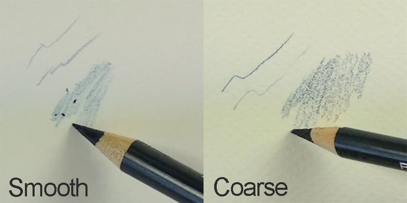 کاغذ صاف و زبر برای نقاشی با مداد رنگی