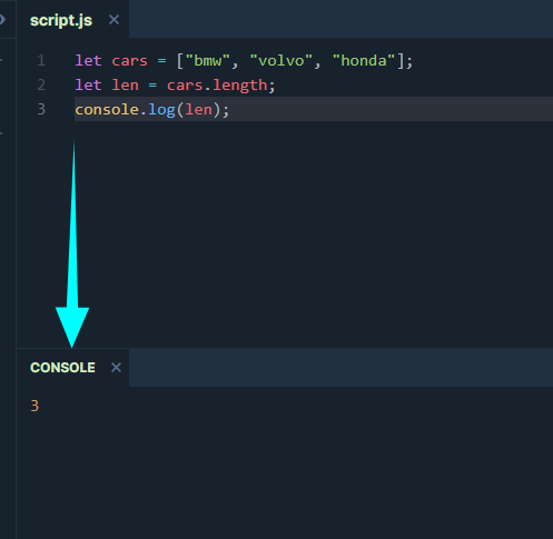 به دست طول آرایه در JavaScript