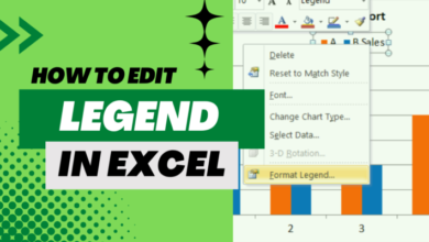 legend در اکسل چیست و چگونه می‌توان از آن استفاده کرد؟