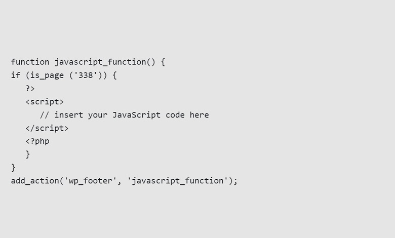 آموزش جاوا اسکریپت در وردپرس؛ اضافه کردن کد به یک صفحه یا پست خاص