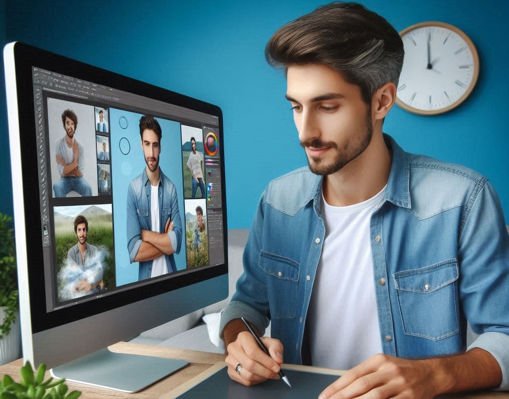 آموزش تنظیم عکس لاتاری در فتوشاپ