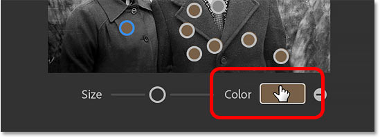 برای تغییر رنگ کت زنانه، روی نمونه رنگ کلیک کنید