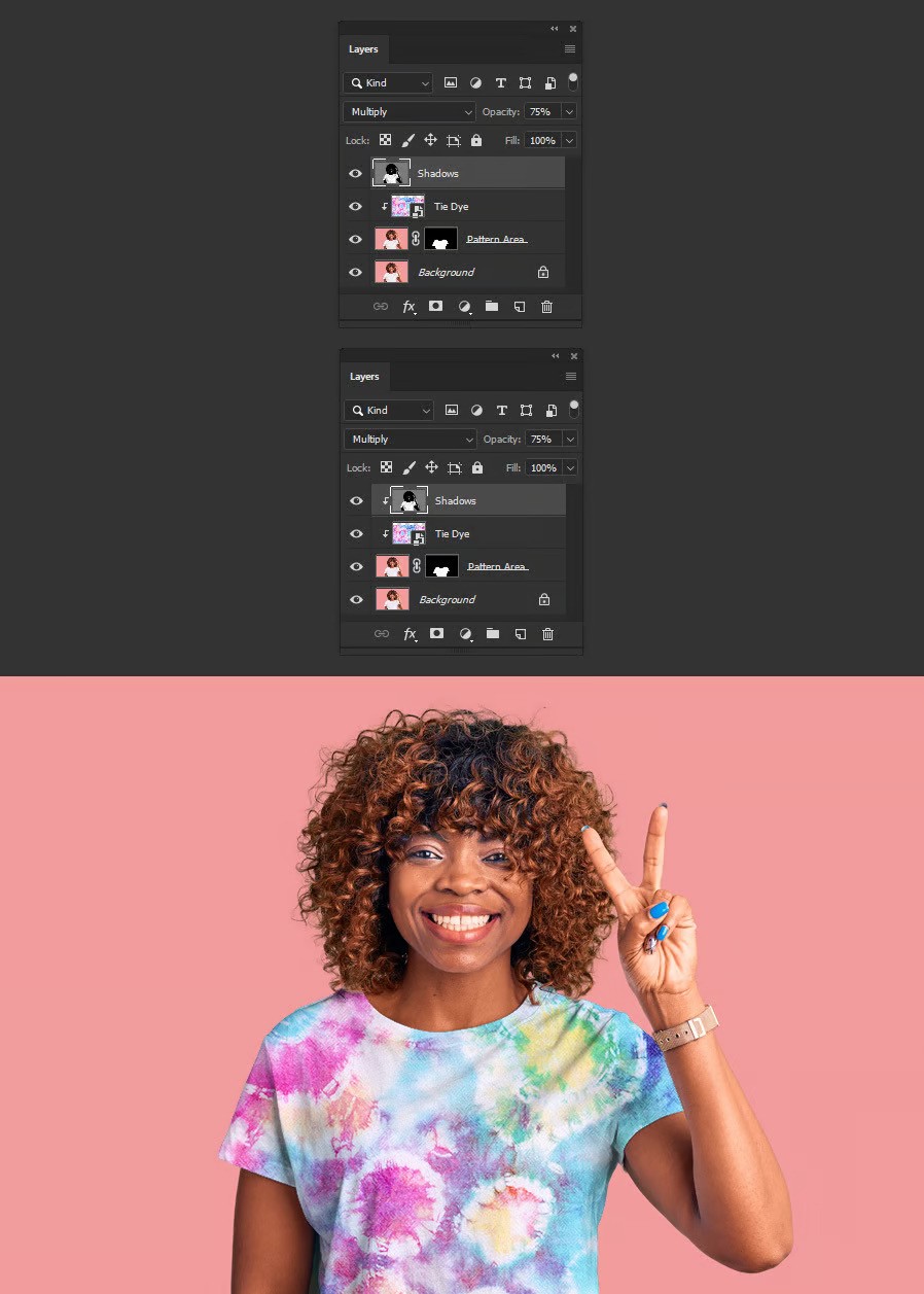 Layer > Create Clipping Mask