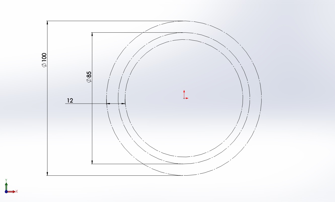 گام نخست آموزش طراحی چرخ دنده در سالیدورک: کشیدن دایره