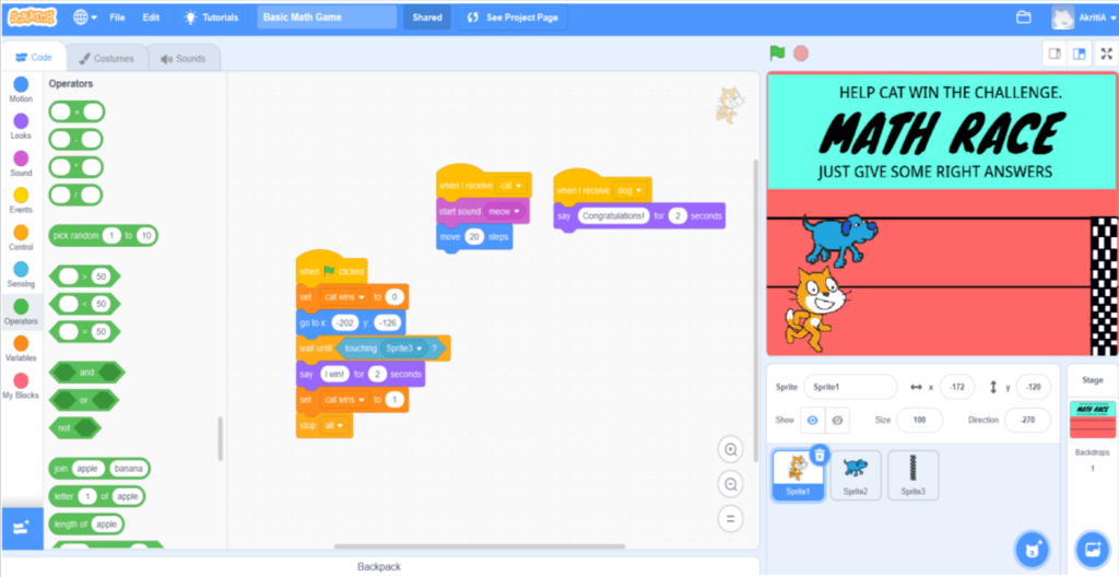 Math Games In Scratch