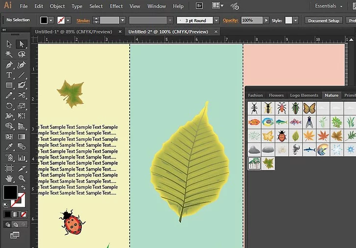 آموزش طراحی بروشور در ایلوستریتور 10 ایجاد محتوای جذاب برای بروشور