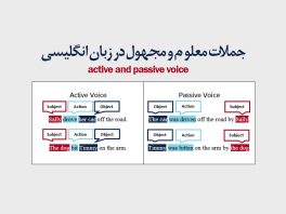 جملات معلوم و مجهول