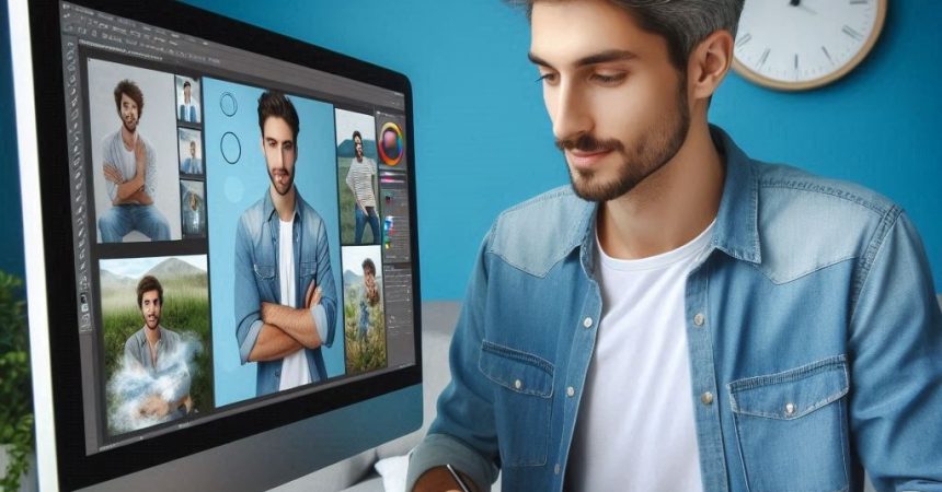 آموزش تنظیم عکس لاتاری در فتوشاپ