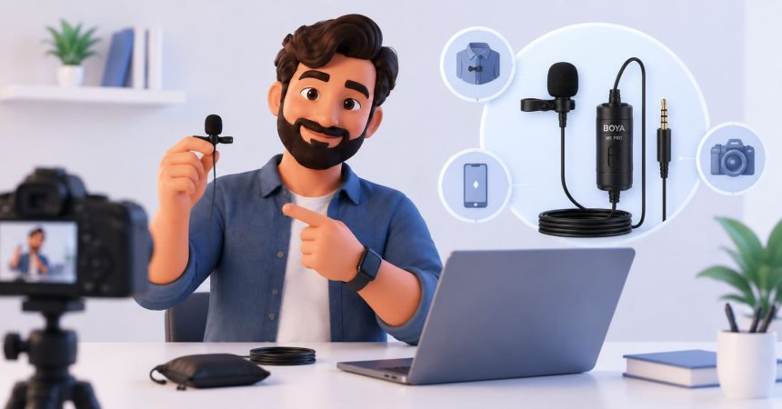 نحوه استفاده از میکروفون بویا